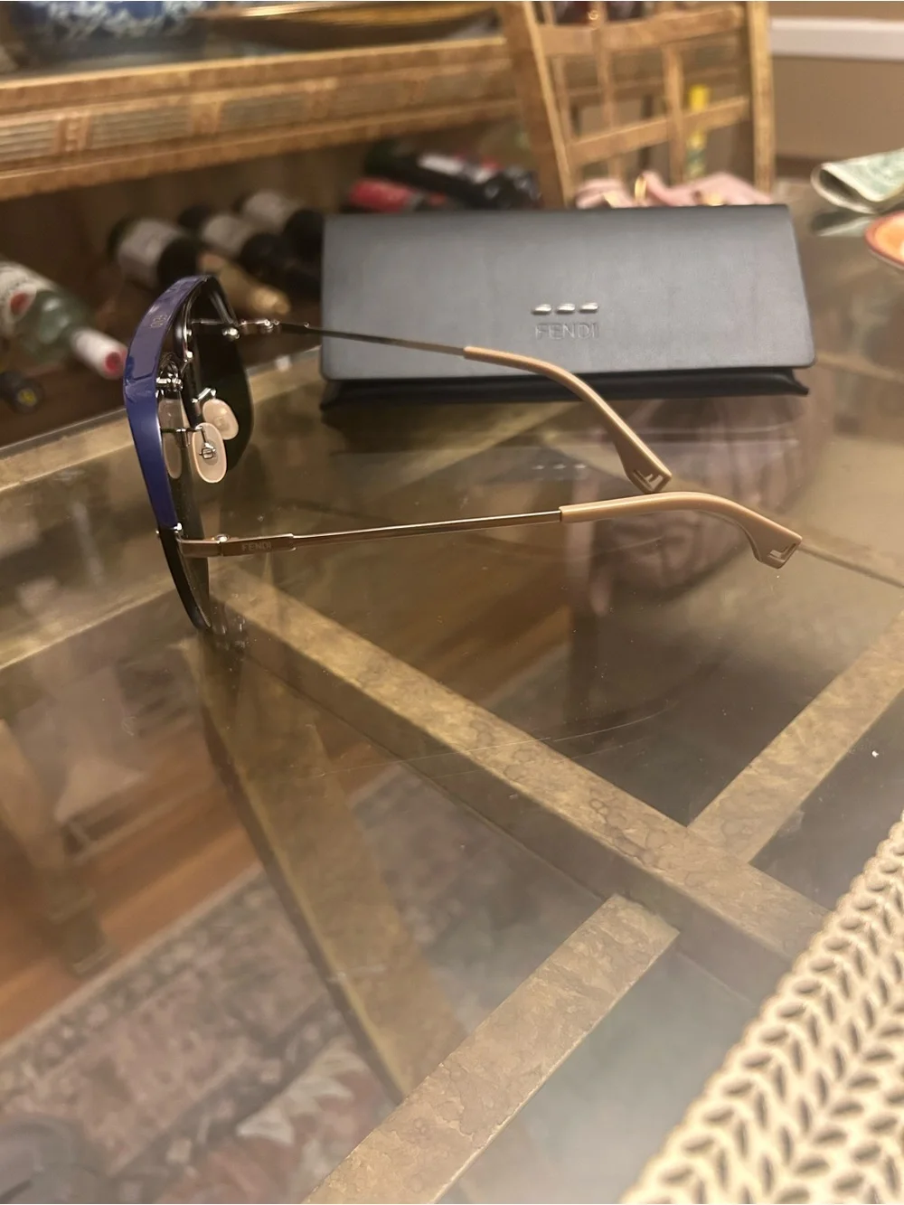 Fendi Sunglasses w/Leather Fendi Case - New!